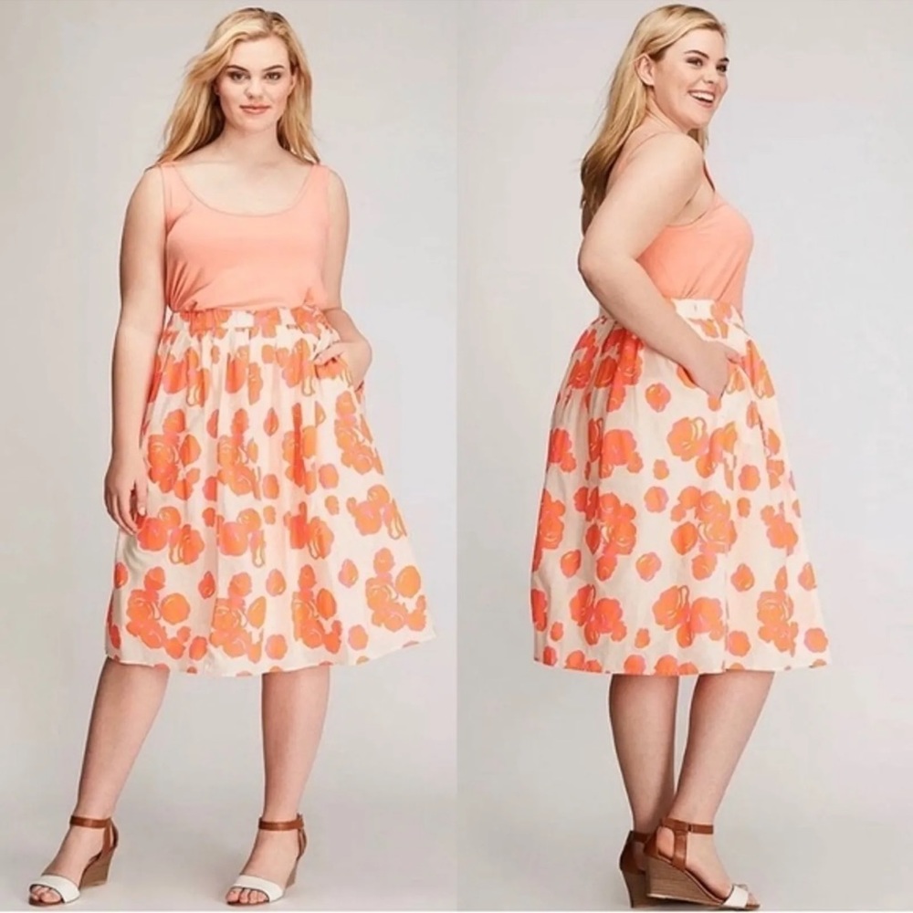 Lane Bryant 22/24 rose skirt